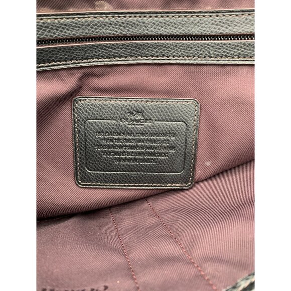 Coach Women’s Black Nylon Crossbody Bag With Leather Trim & Adjustable Strap - Picture 9 of 11